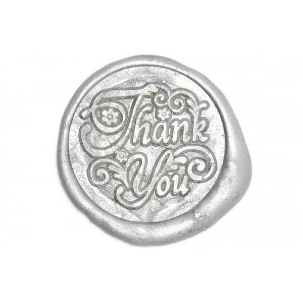 Brass wax stamp - Thank You