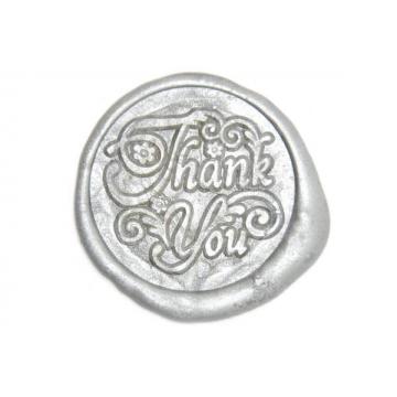 Brass wax stamp - Thank You