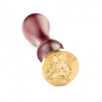 Hand wax stamp (seal) – Signs of the Zodiac / Aquarius (21 January – 20 February)