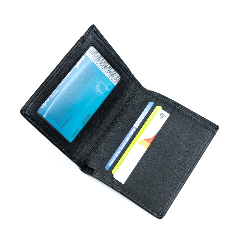 Black wallet with RFID protection