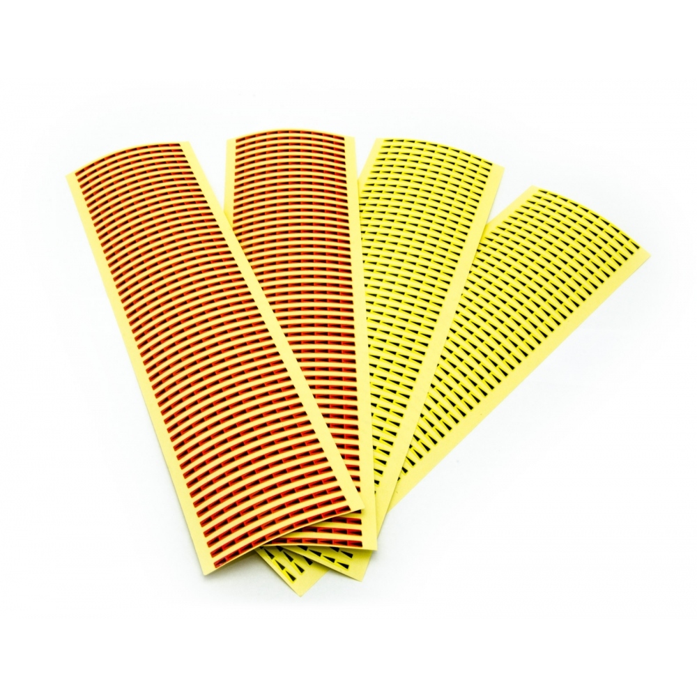 Labels for marking defects on printed circuit boards PCB and defects in materials yellow