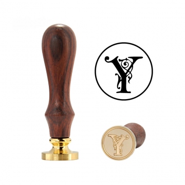 Hand wax stamp (seal) – Decorative letter Y