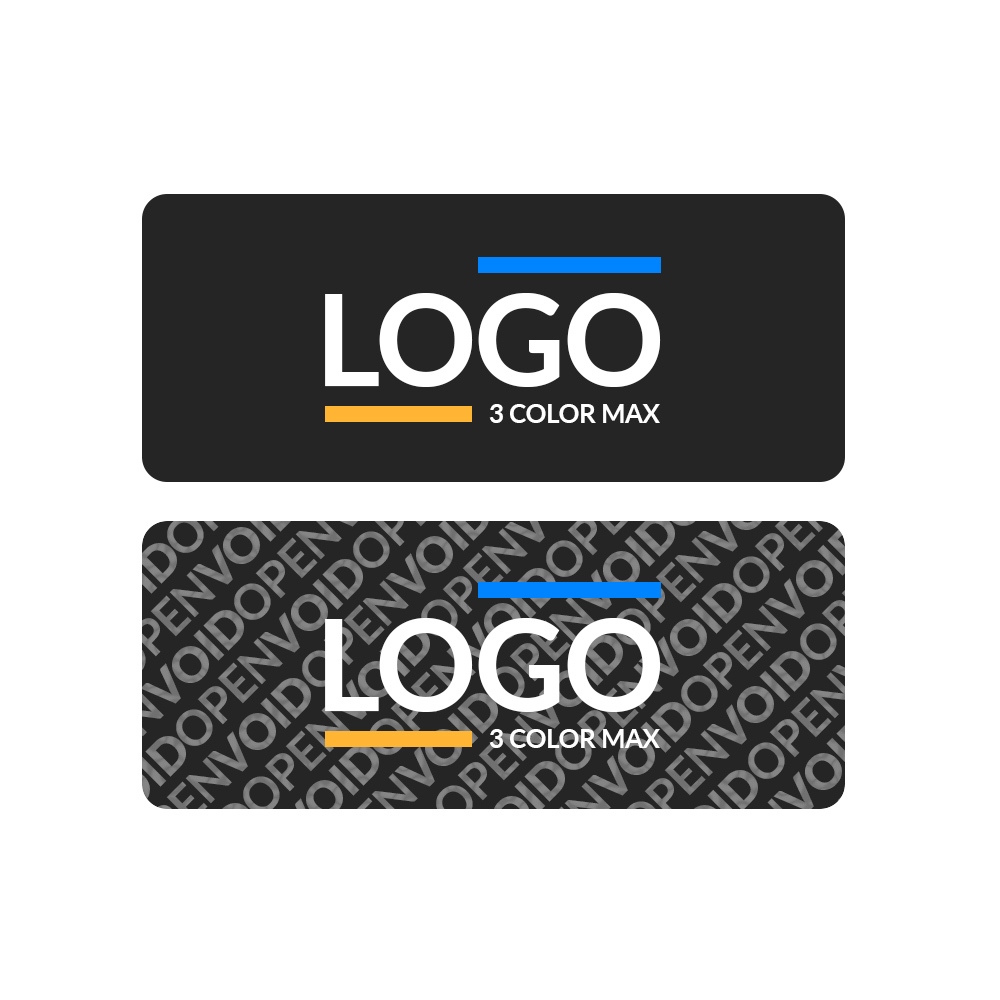 Non Residue Security VOID Labels - customized production