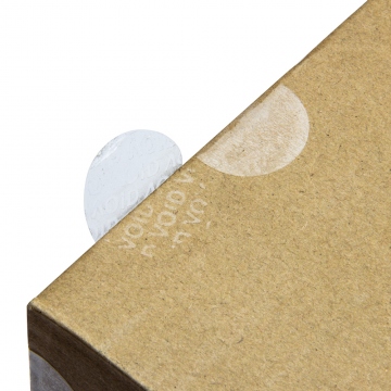 VOID transparent sticker 25 mm