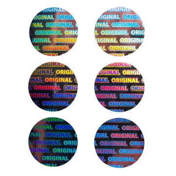Round hologram sticker ORIGINAL - silver 20 mm