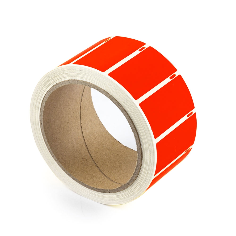 Residual security sticker, red, 50 x 25 mm