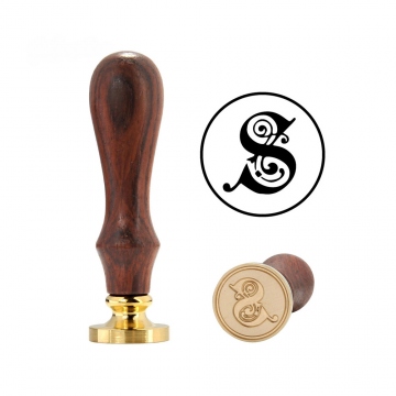Hand wax stamp (seal) – Decorative letter S