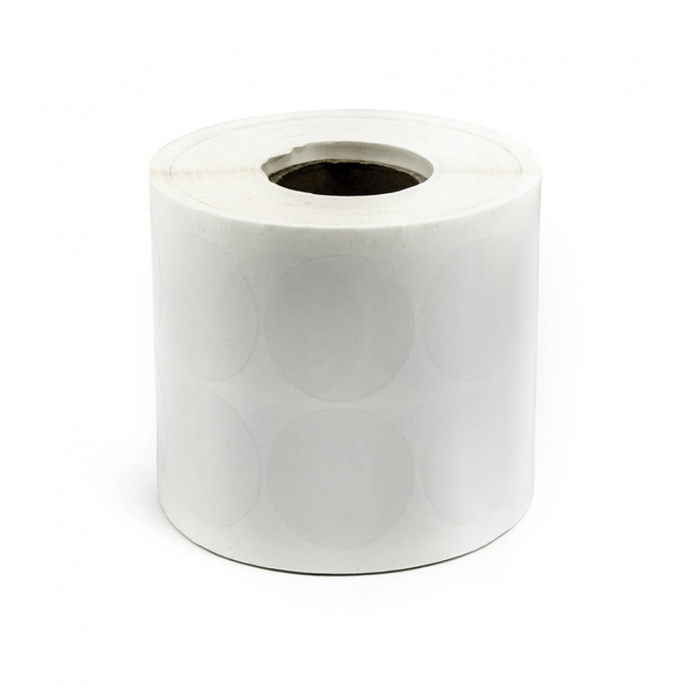 Transparent self-adhesive round stickers - box seals (stickers) 35 mm