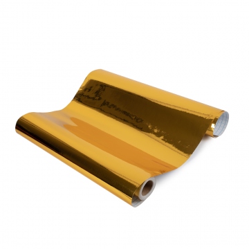 Universal self-adhesive foil sold by the meter – golden mirror effect