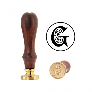 Hand wax stamp (seal) – Decorative letter G
