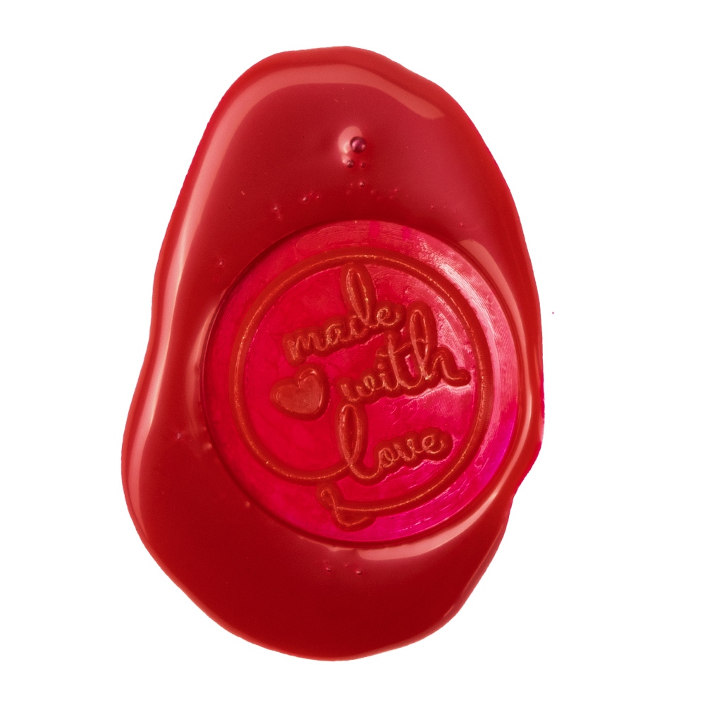 Hand wax stamp (seal) – Made with love