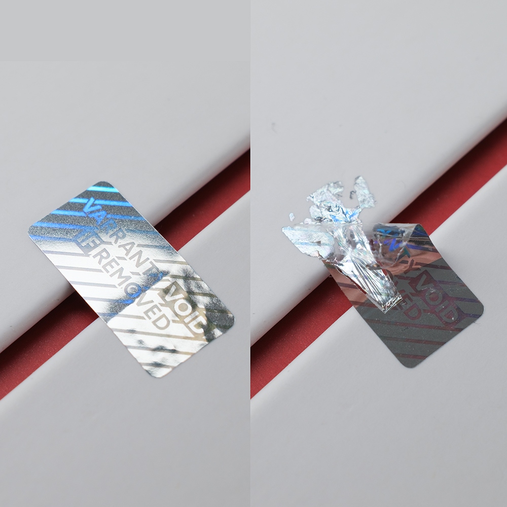 Hologram warranty seal 20x10mm waranty void