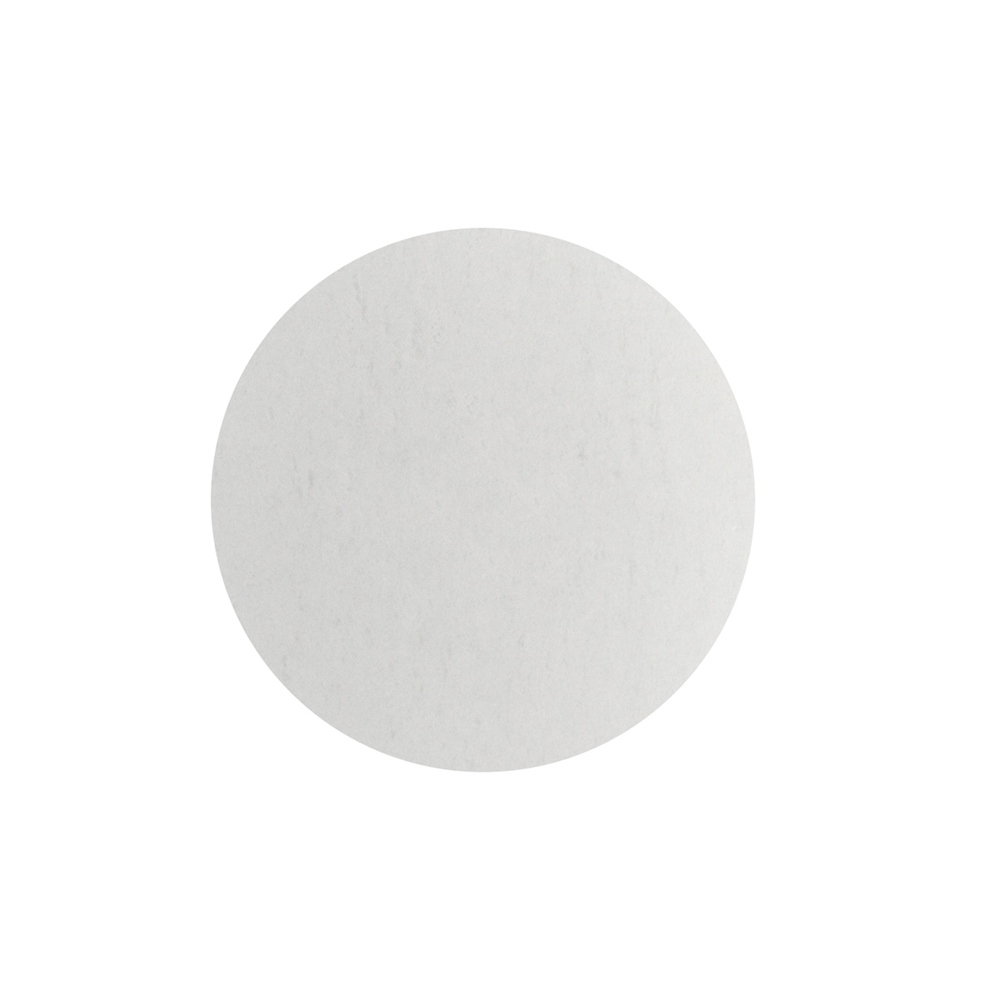 Transparent self-adhesive label with no residue glue 20 mm round