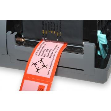 Two-layered tamper evident KTL labels numbering to a depth