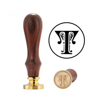 Hand wax stamp (seal) – Decorative letter T