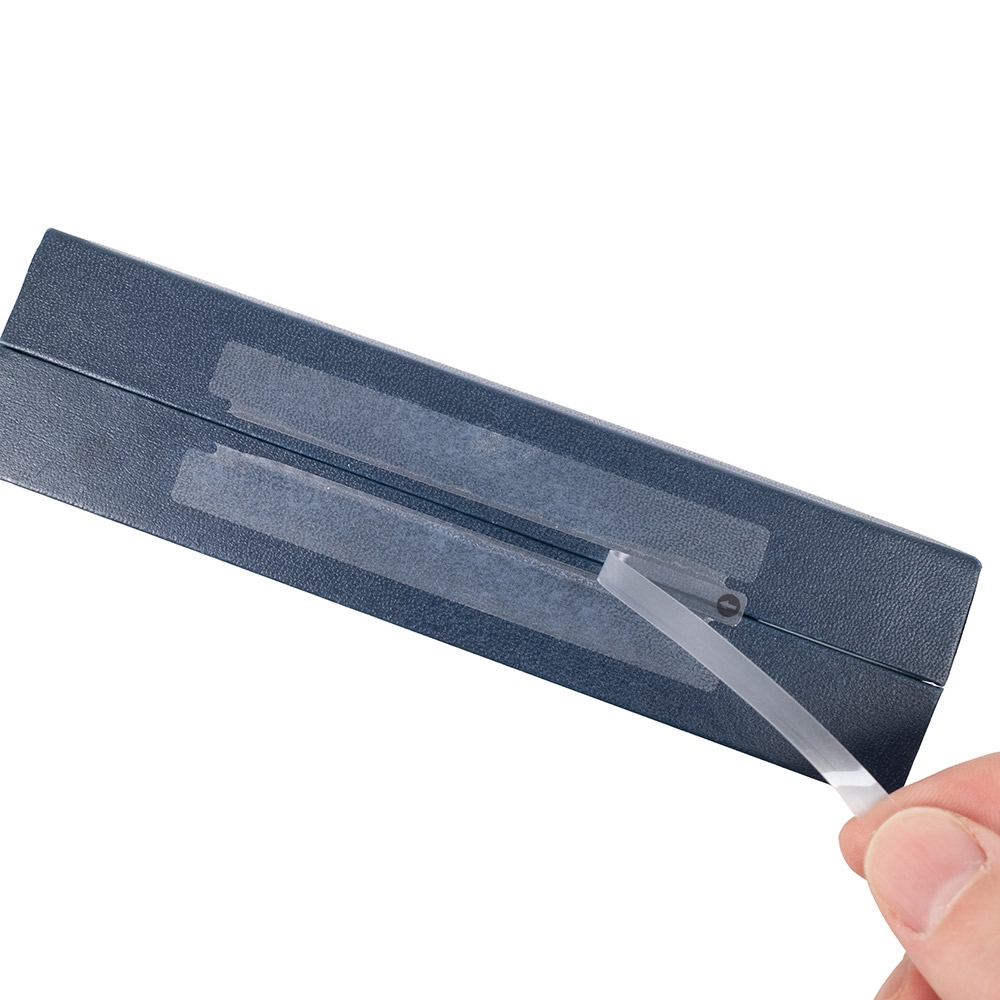 Transparent tear seal 100x30mm for boxes and electronics