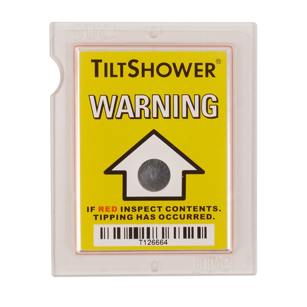 Self-adhesive bale tilt indicator