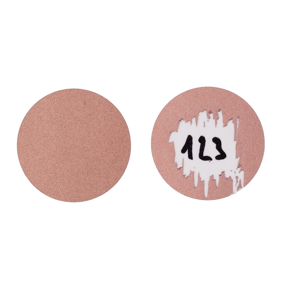 Scratch-off sticker rose gold 25mm circle