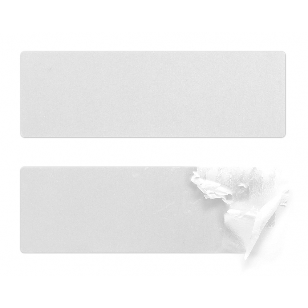 Rectangular security polystyrene (EPS) sealing stickers 120x40mm