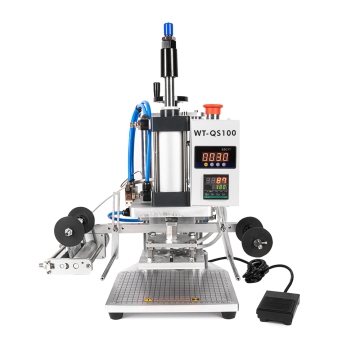 Automatic pneumatic hot stamping press for hot stamping and burning with custom design