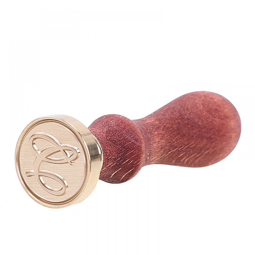 Wax seal stamp with letters of the alphabet - handwritten script C