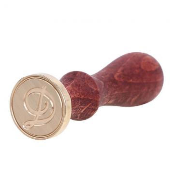 Wax seal stamp with letters of the alphabet - handwritten script D