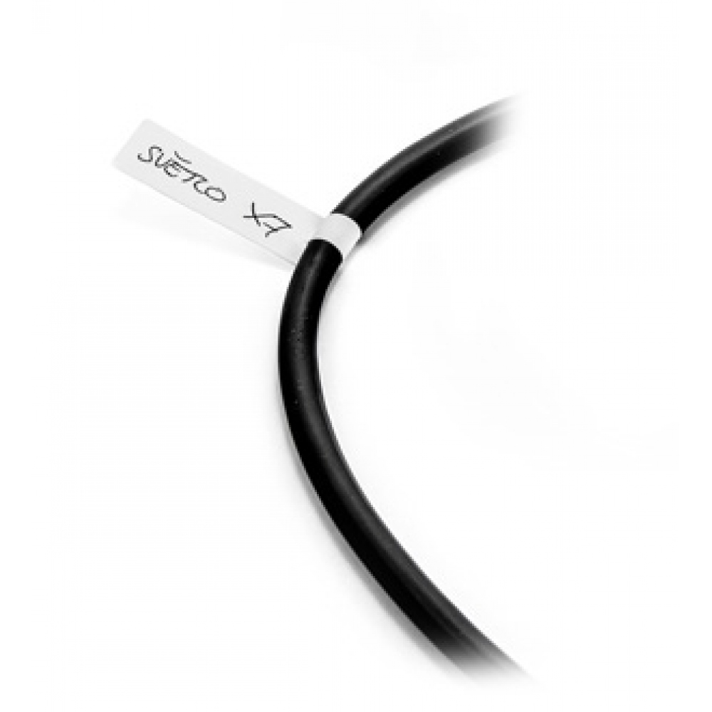 Labels for labelling and description of conductors and cables white