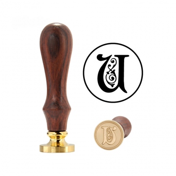 Hand wax stamp (seal) – Decorative letter U