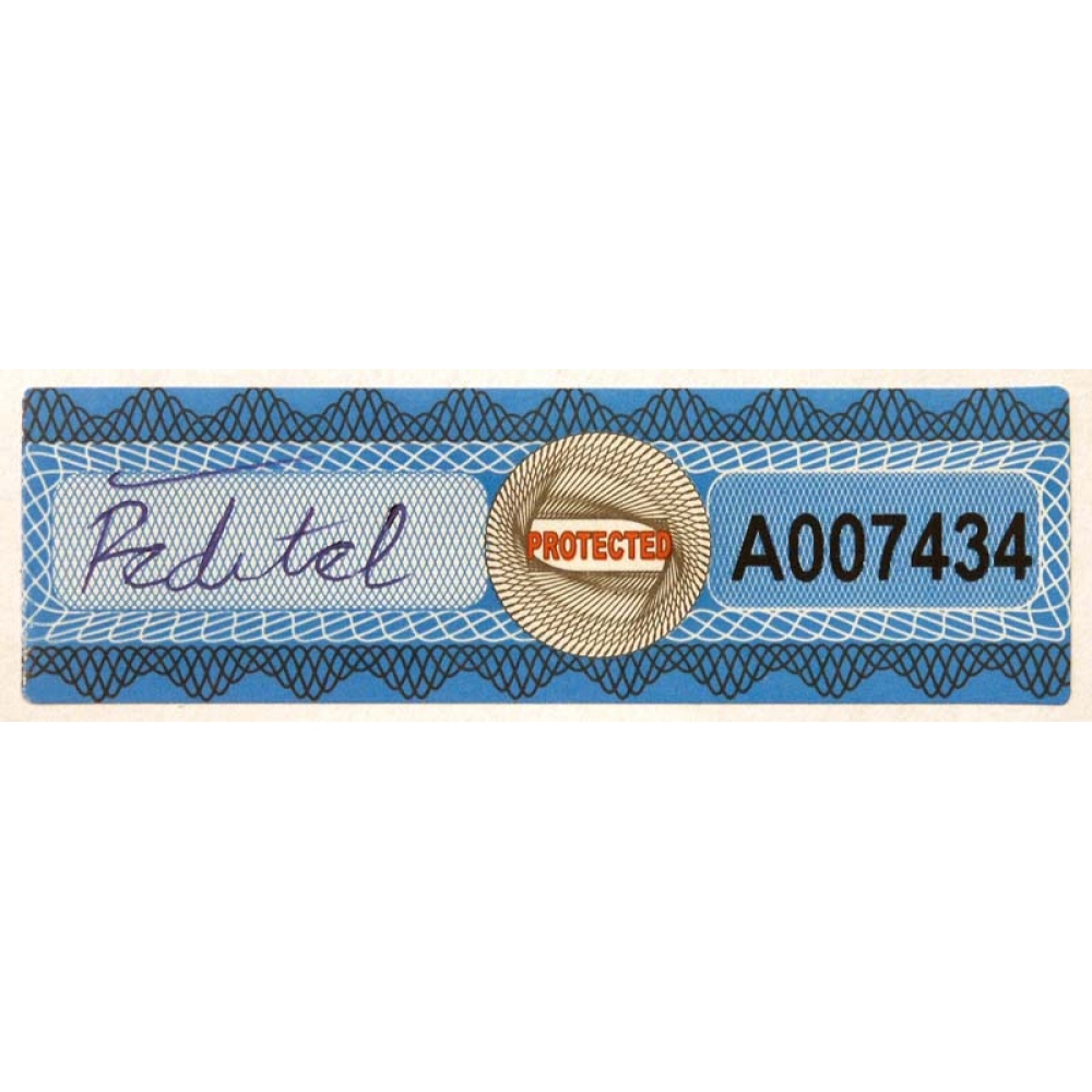 Safety numbered label with a column for signature