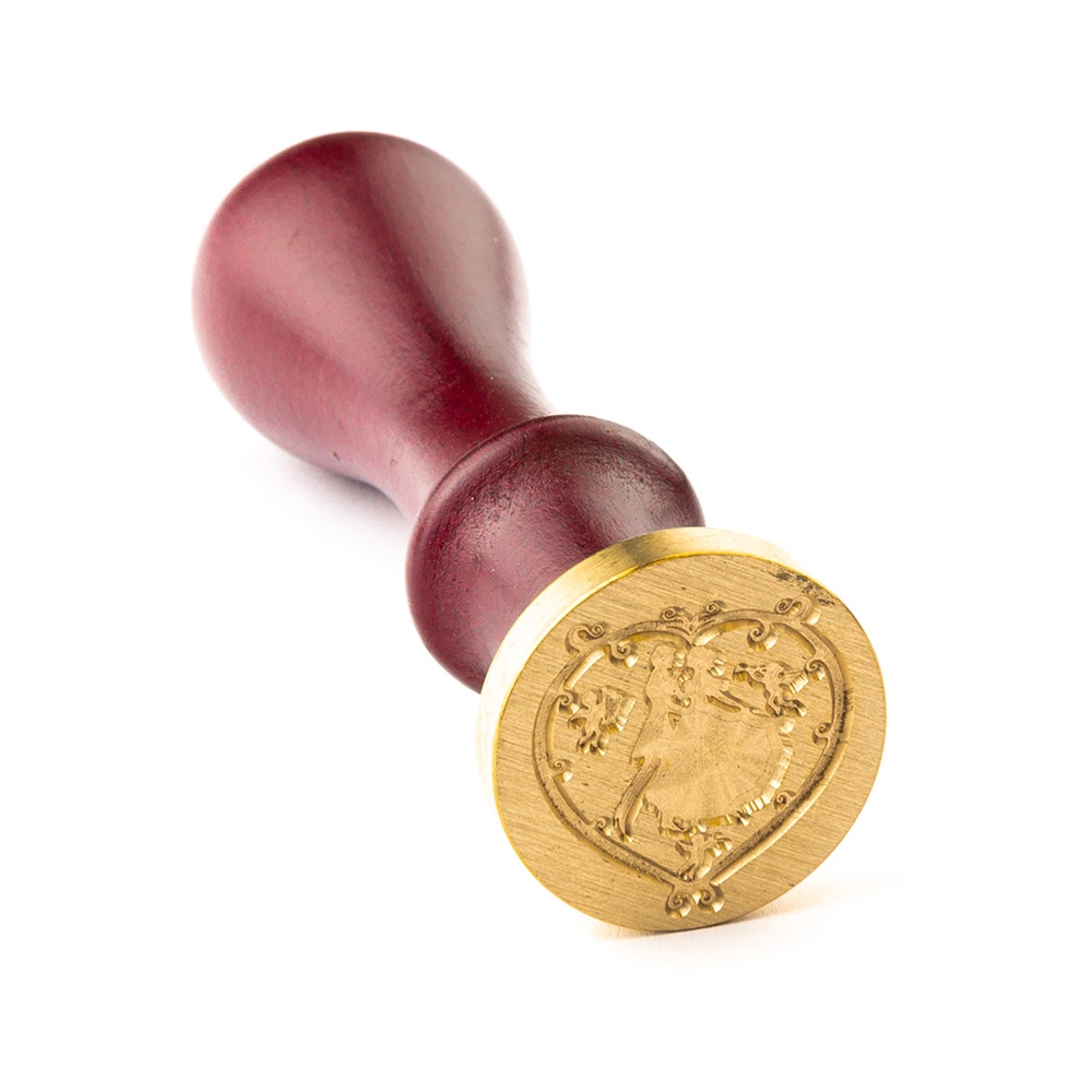 Hand wax stamp (seal) – Wedding motif - Newlyweds