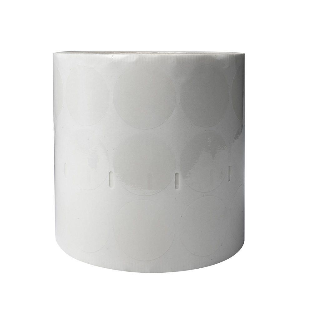 Transparent VOID sticker with no residue glue, round, 30 mm