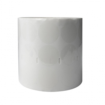 Transparent VOID sticker with no residue glue, round, 30 mm