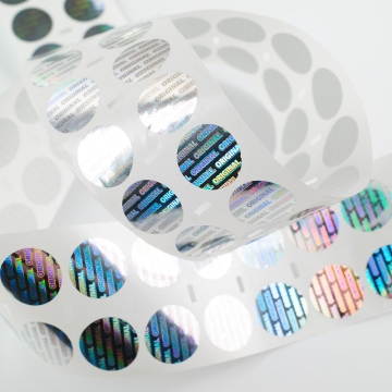 Round hologram sticker ORIGINAL - silver 20 mm
