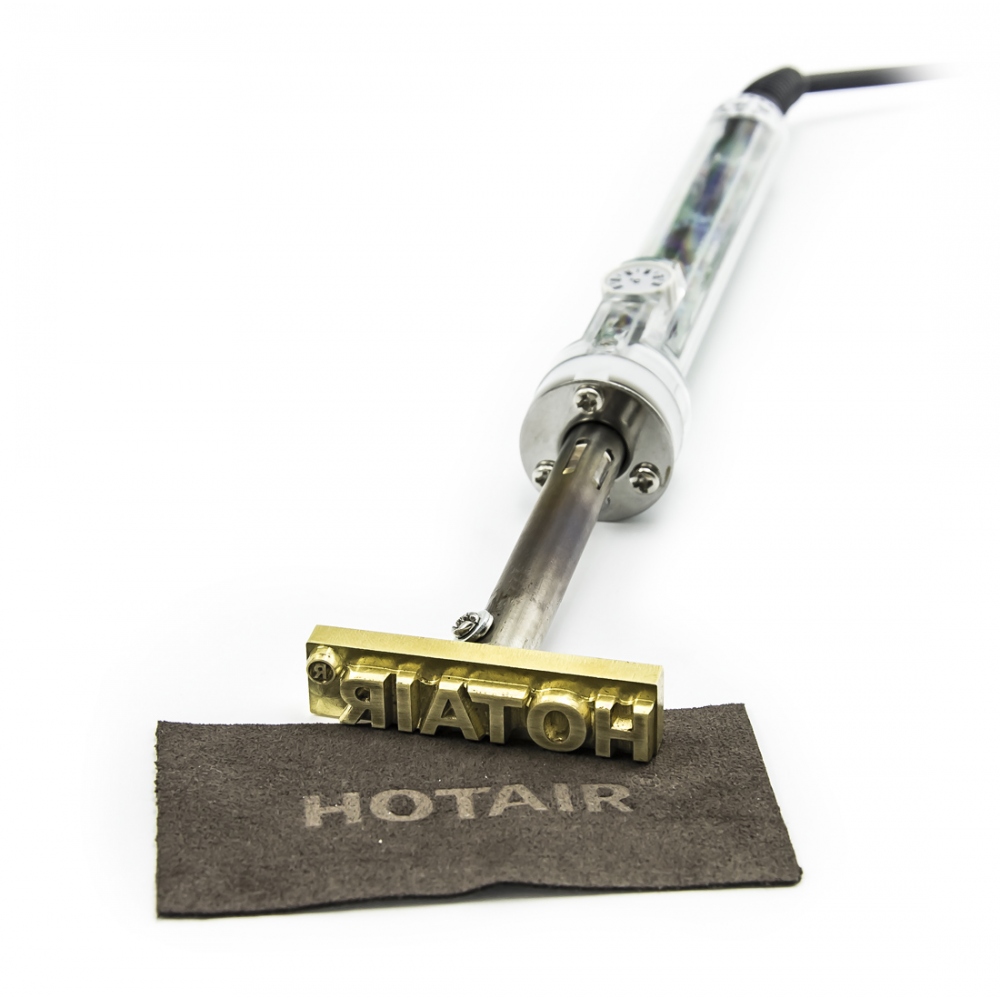 Burning die for leather and plastic stamping with custom logo (design)