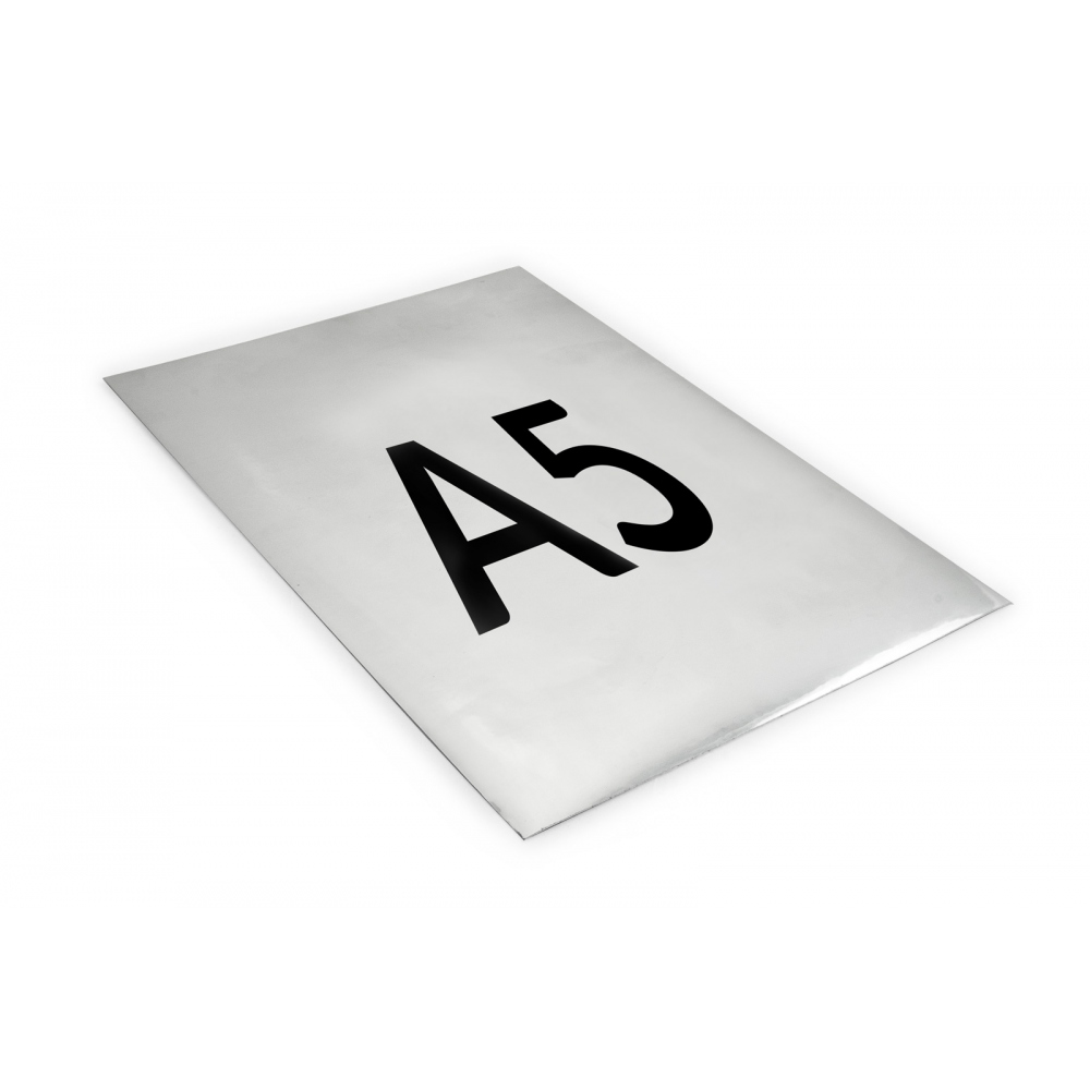 Silver mirror adhesive VOID security film A5