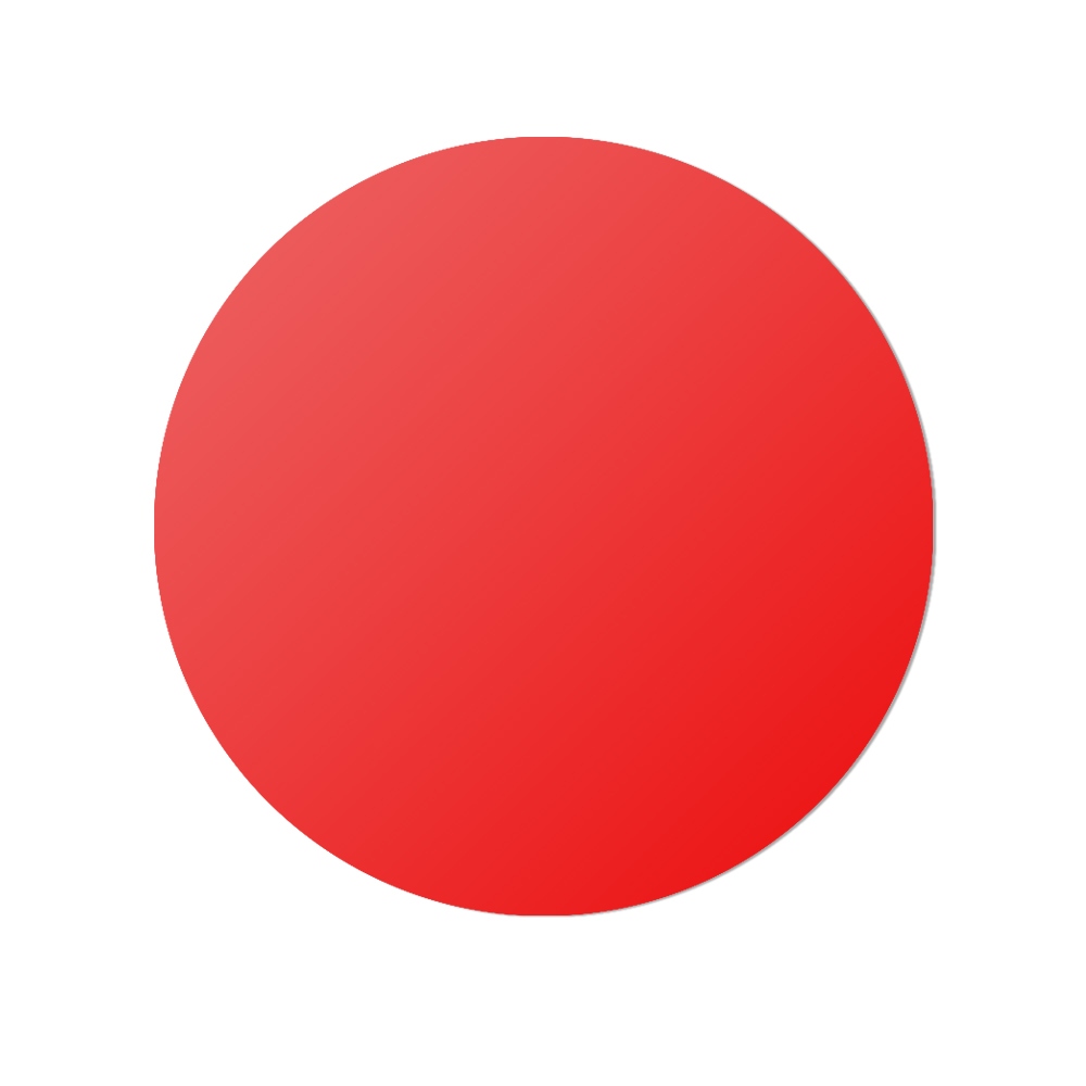 Destructive vinyl label – red, no print, 13 mm