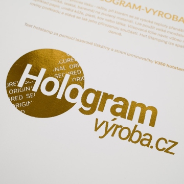 Arkusz folii do tłoczenia na gorąco - złoty