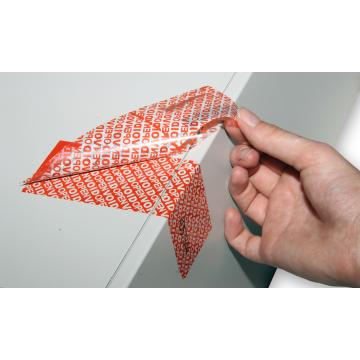 Two-layered tamper evident KTL labels numbering to a depth