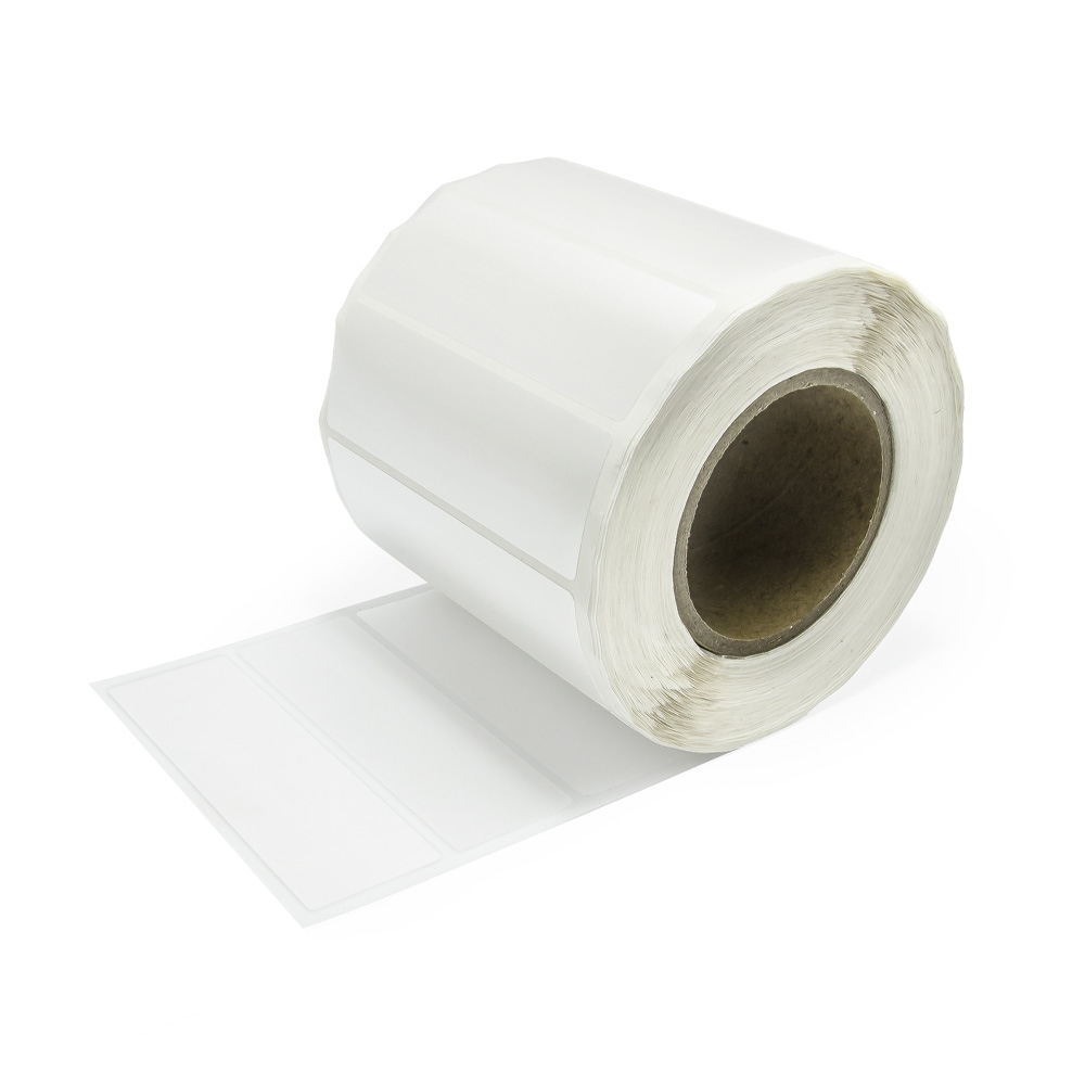 Rectangular security polystyrene (EPS) sealing stickers 120x40mm