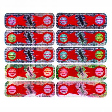 Two layered numbered seal with screen printing on VOID basis