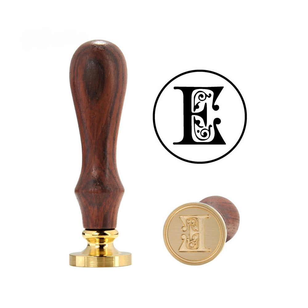 Hand wax stamp (seal) – Decorative letter E