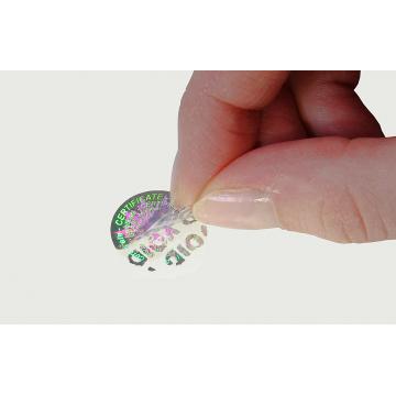 DL Certificate numbered hologram with VOID layer