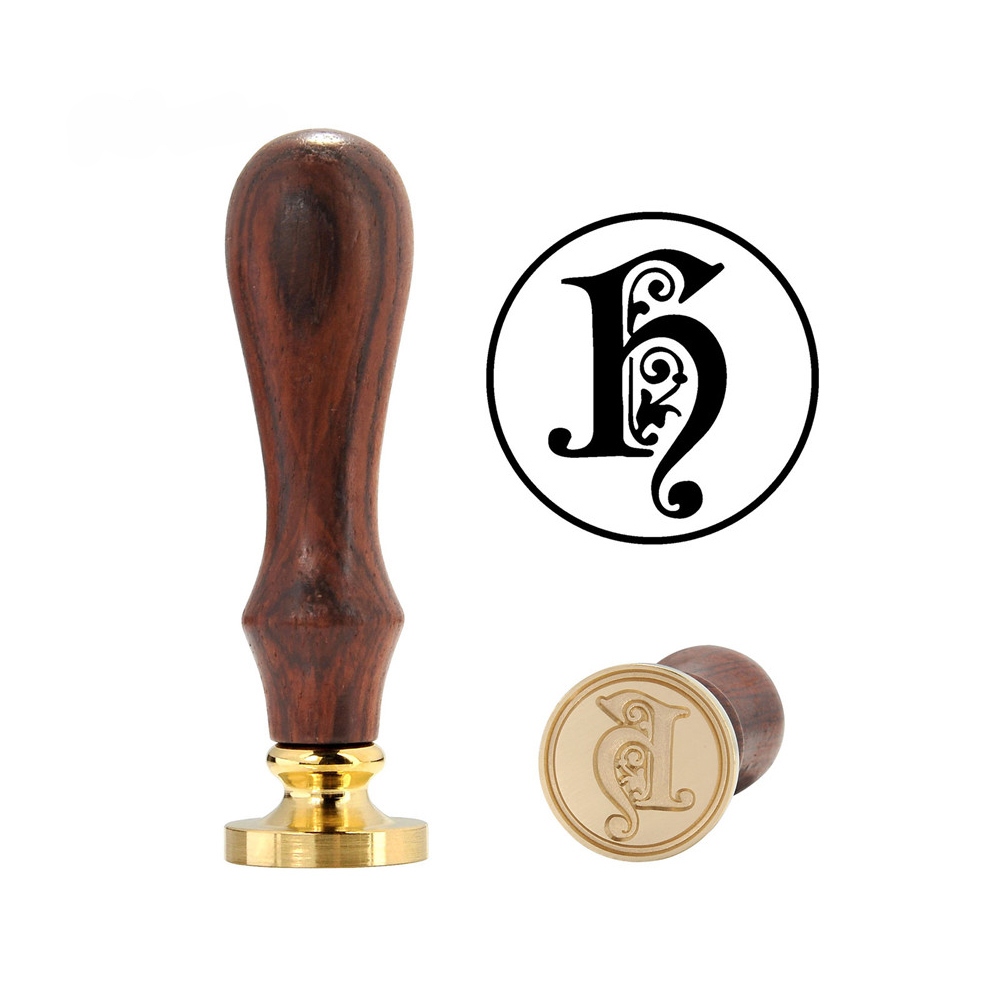 Hand wax stamp (seal) – Decorative letter H