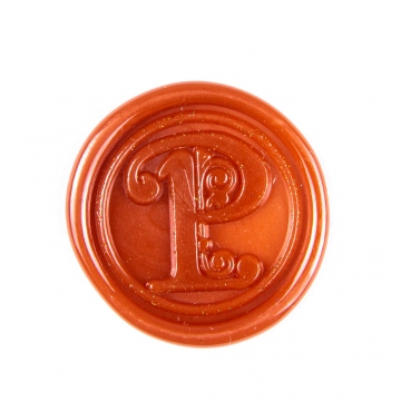 Hand wax stamp (seal) – Decorative letter P