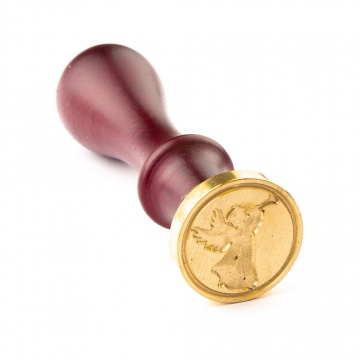Hand wax stamp (seal) – Christmas motif – Angel