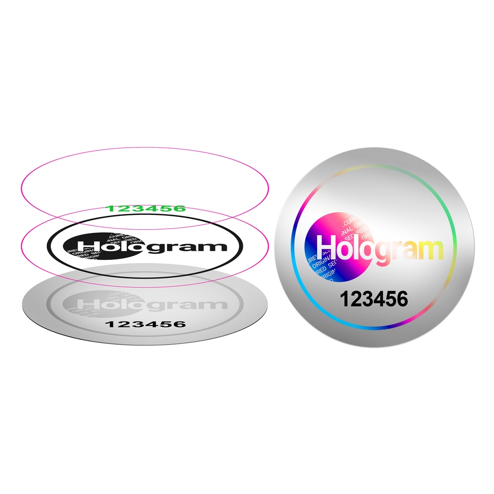 Single-layer hologram - custom production