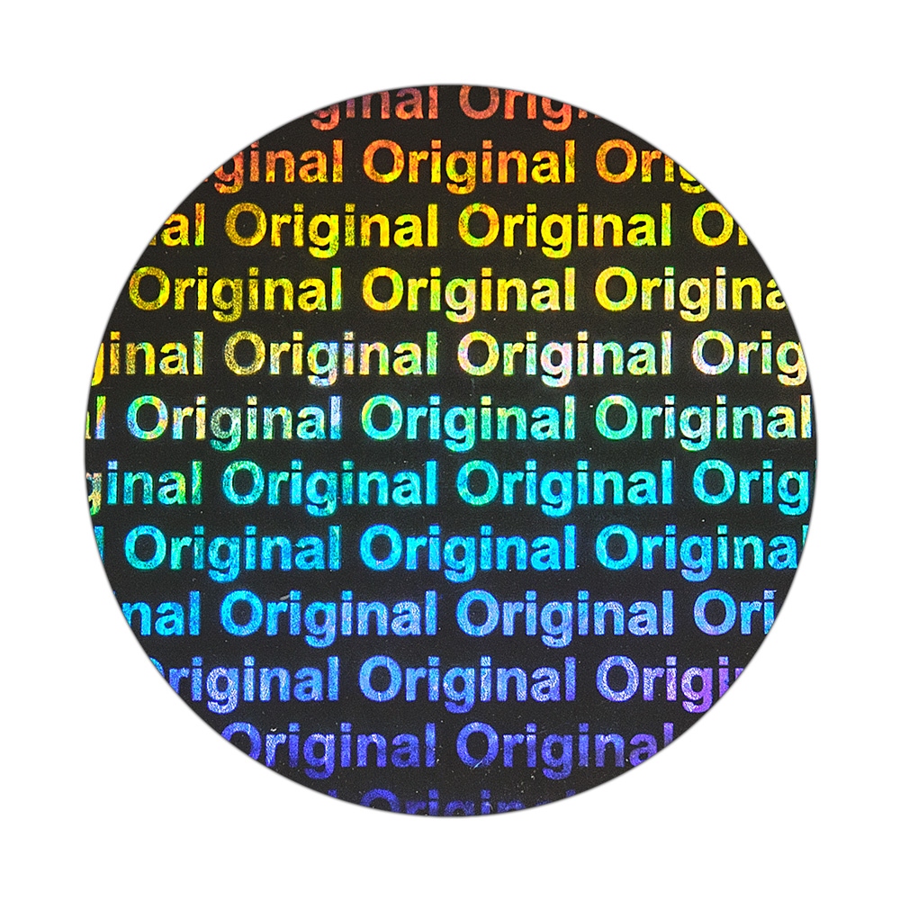 Circular hologram for dry impression