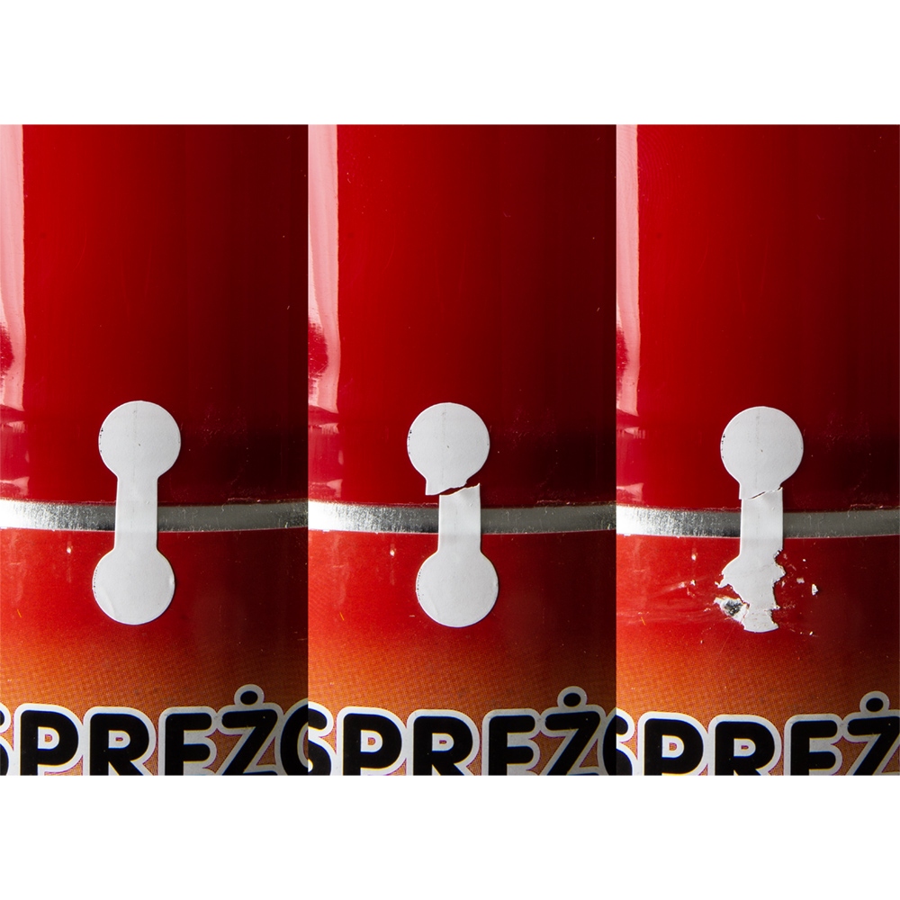 Vinyl sticker to seal medicine vials and containers 22 x 8 mm