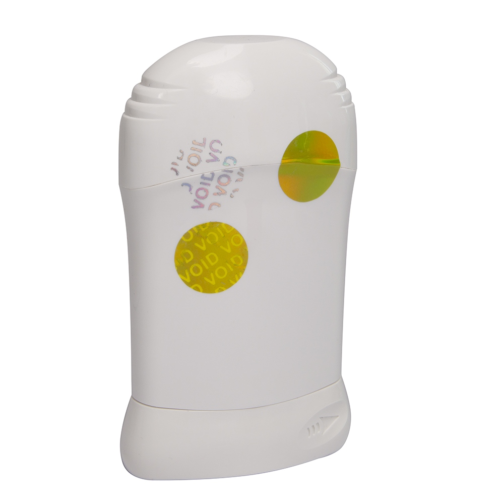 Golden hologram VOID security label, printing option, 20 mm