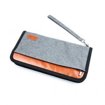 Large travel case with RFID protection for ID and payment cards